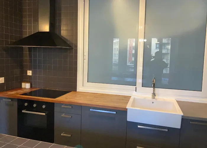 Playa Zurriola-no Parties At Home-andamio Hasta Marzo-scaffold Until March Lägenhet